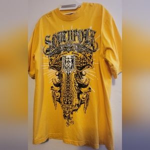 Southpole Premium Edition Men T-Shirt, Yellow, XL, *Vintage